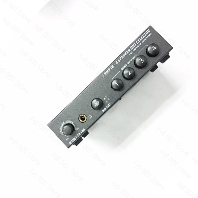 2-In 4-Out Metal Audio Amplifier Switch Selector Speaker Selector Amplifier Controller Audio Switcher