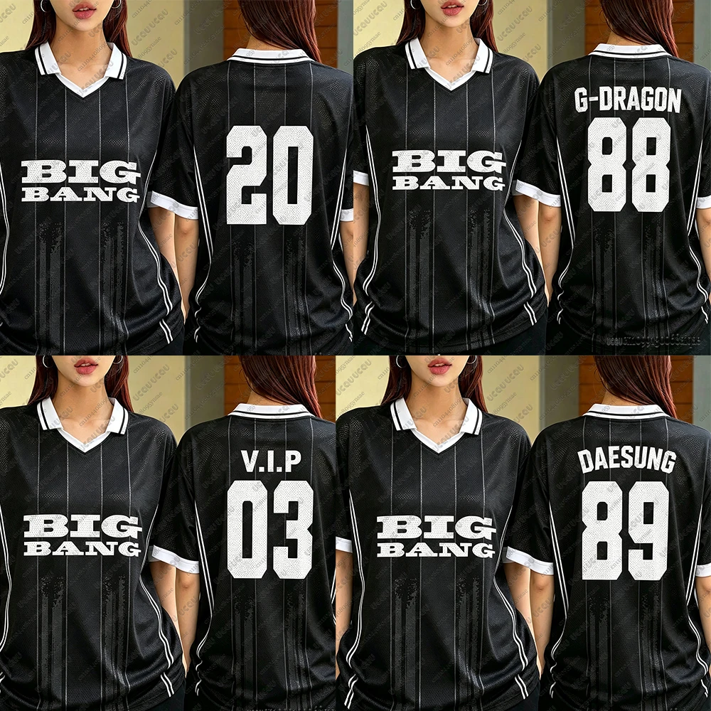 Koreanisches Kpop Big Bang 2026 Weltkonzert-Tour Mesh-Jersey für Frauen, Fangeschenk, Sport-Kurzarmshirt, TAEYANG G-DRAGON Fans Y2K Tops – Detail 5