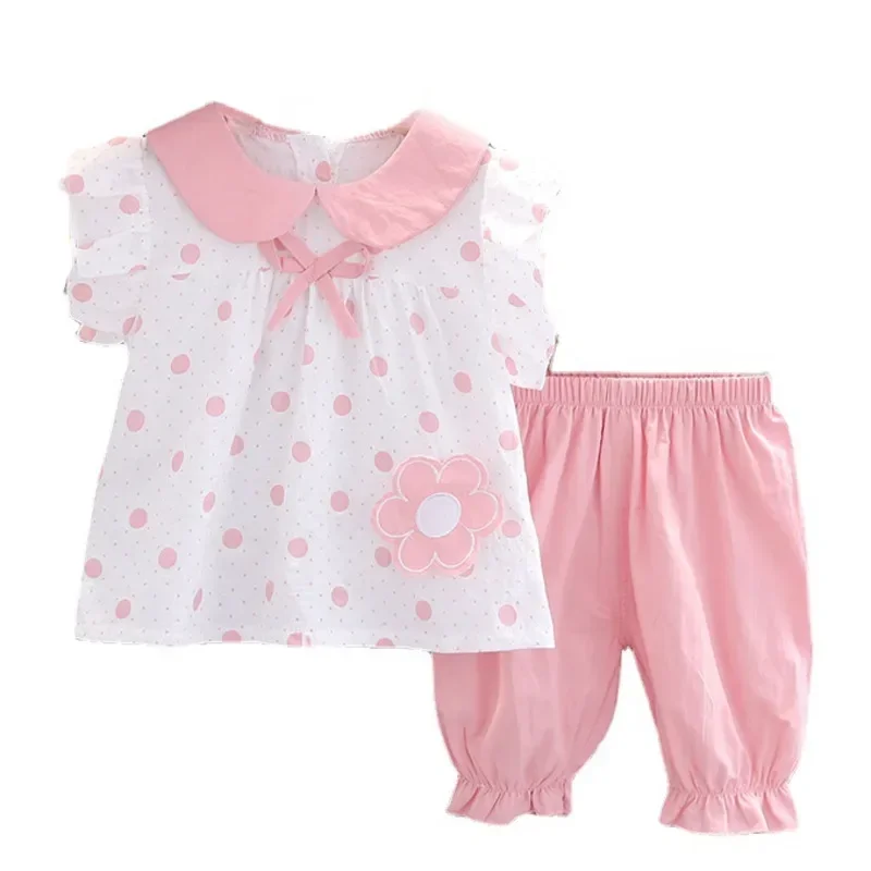 

New Summer Fashion Baby Girls Clothes Suit Children Cute T-Shirt Shorts 2Pcs/Set Infant Clothing Toddler Costume Kids Tracksuits