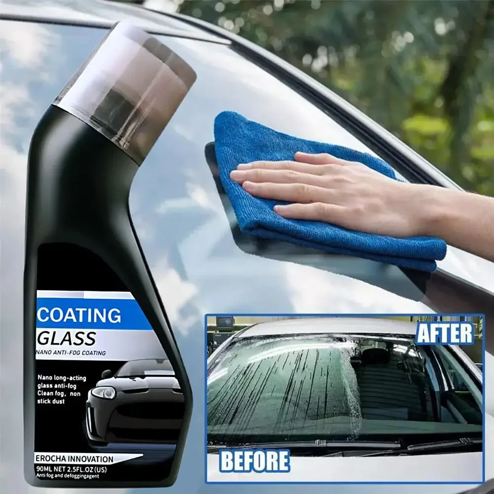 

Micro-molecular Anti-fog Coating Agent 90ml Car Anti-fog Windows Spray Screens Glass Mirror Defogger Coating Antifog Auto A T6U7