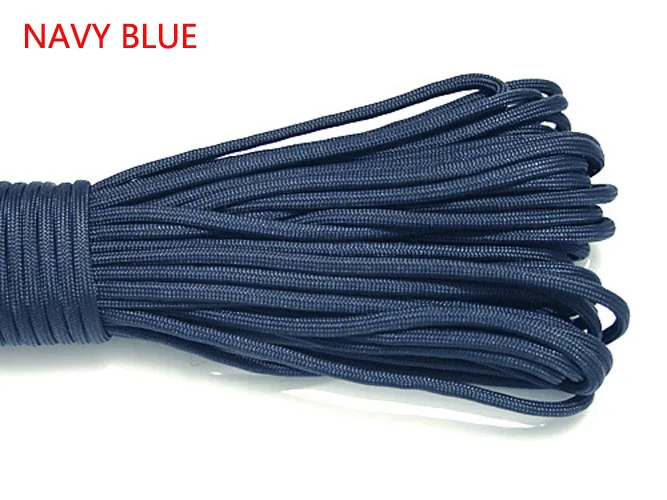 1 Stück 550 Paracord Fallschirmschnur Lanyard Mil Spec Typ III 7 Strang Kern 100 FT 27 Farben zum Klettern Camping/Armband – Detail 22
