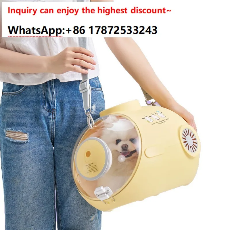 Outdoor portable bag, space capsule, cute single shoulder backpack, cat backpack, take out pets