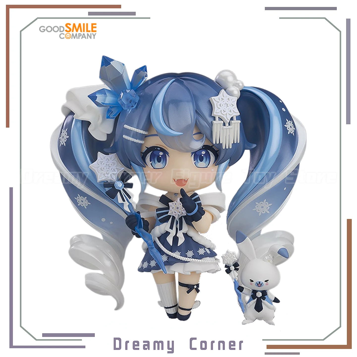 

【In Stock】GSC #2643 Piapro Characters Hatsune Miku Crystal Snow Ver Q Version Figure Toy