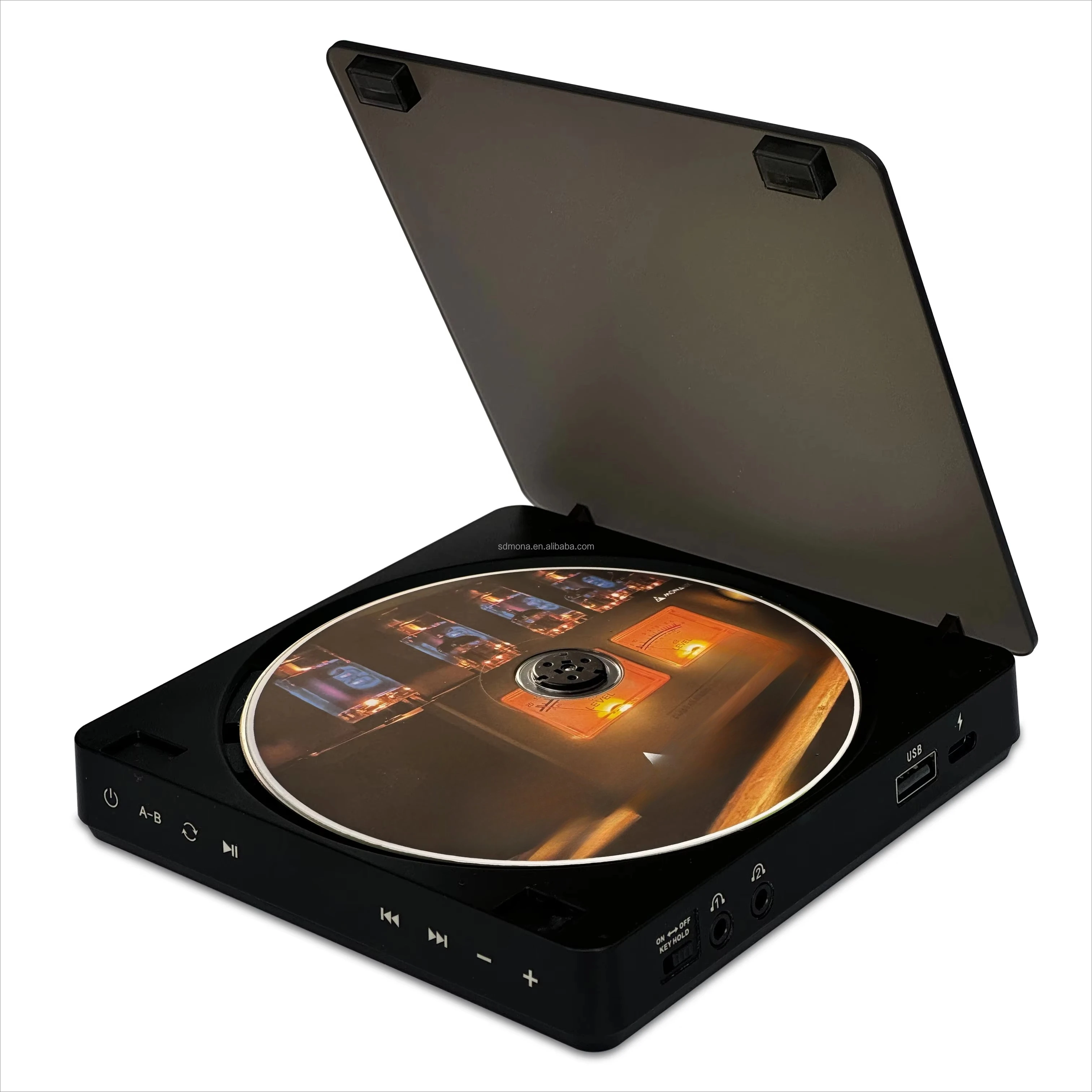 

Hot Sale Portable CD Player with Touch Panel Supports HD USB/CD Playback and FM Radio