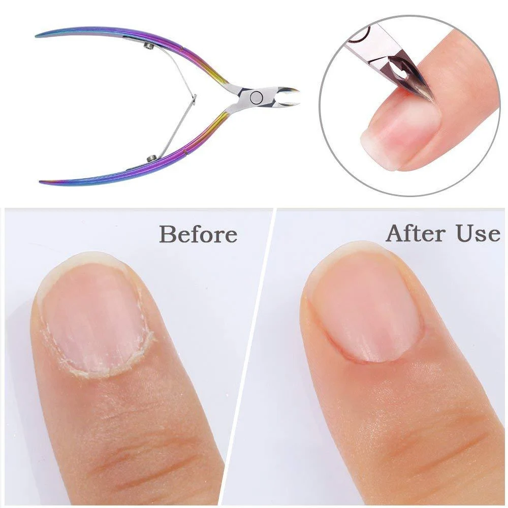 

Professional Cuticle Cutters Dead Skin Remover Nail Clippers Nail Scissors For Manicure Pedicure Tools Nipper Gradient Nail Care