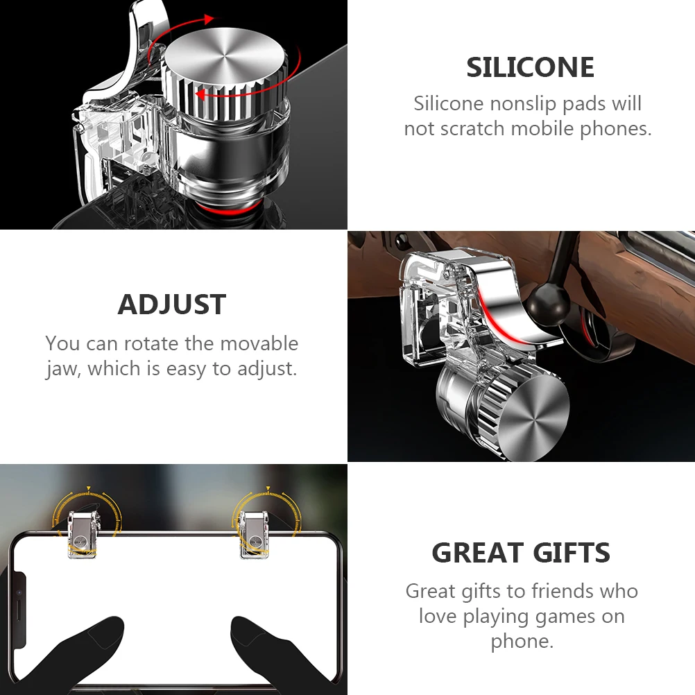 

Gamepad Accessories for Gamer Phone Trigger Controller Compatible Gaming Foldable