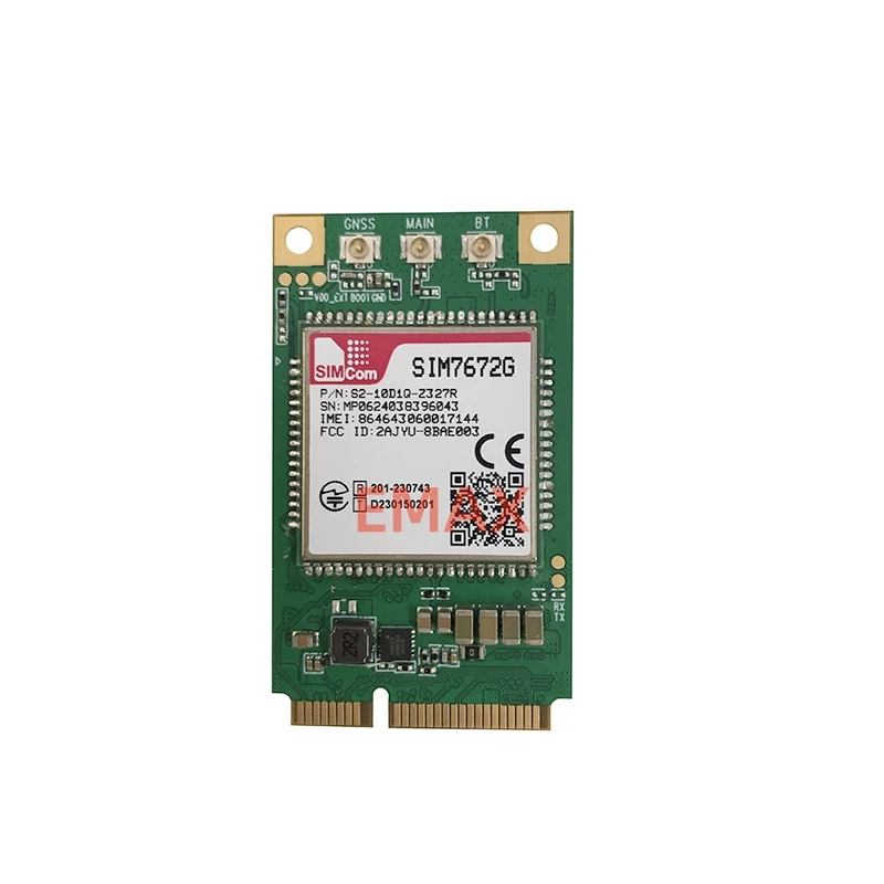 

SIMCOM SIM672G-LNGV SIM7672G LTE Cat1 MINIPCIE Module without GPS LET-FDD:B2/B4/B5/B12/B13/B66 LET(Mbps)10(DL)5(UL) for Global