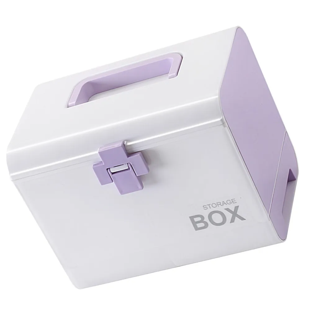 1Pcs Medication Storage Box Premium Plastic Portable Pill Organizer Family Medicine Container for Outdoor Home Travel Use