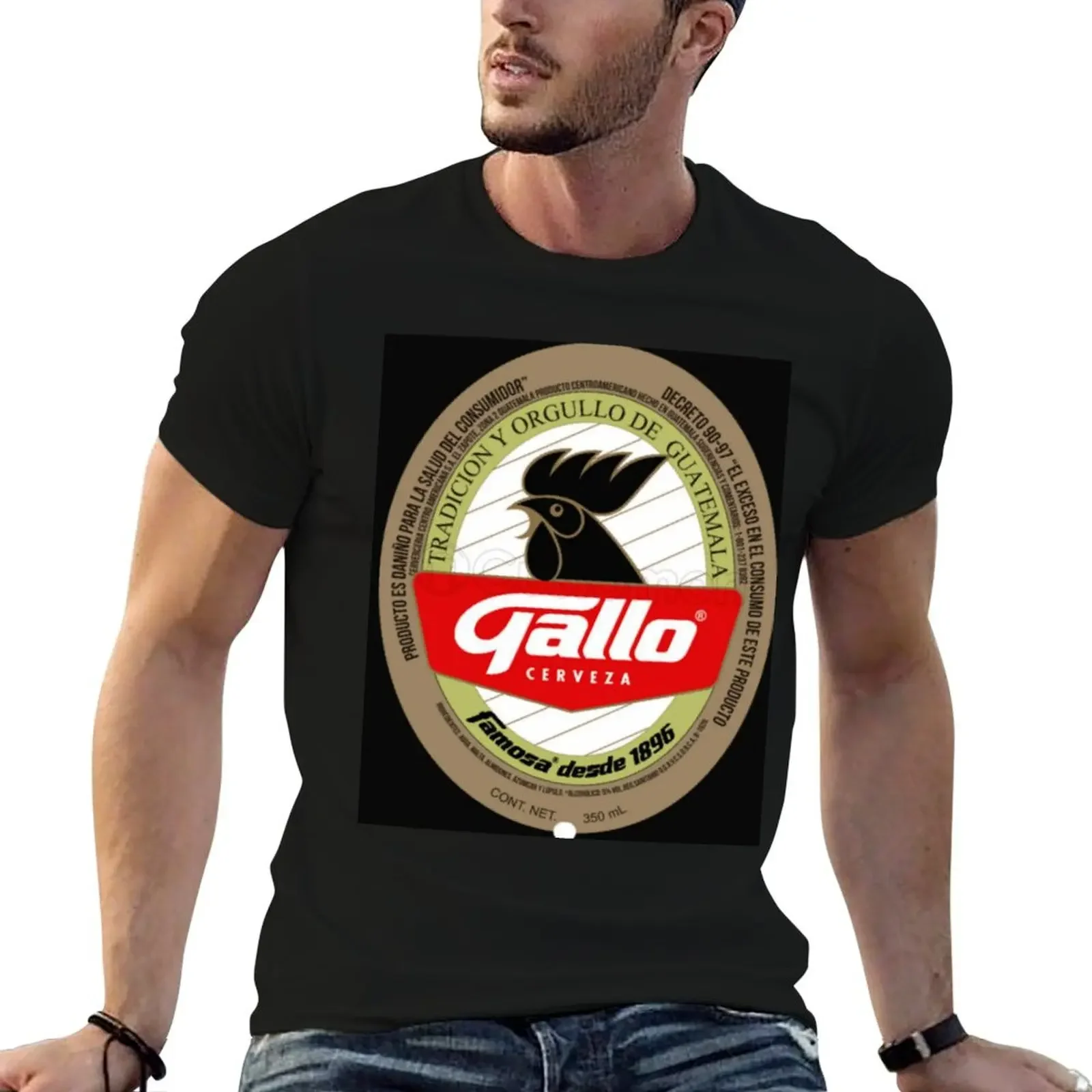 gallo cerveza Phone case T-Shirt cheap stuff designer shirts anime clothes for men