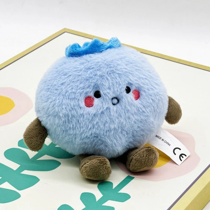 

14CM Super Cute Little Blueberry Plush Toy Fruit Table Decoration Early Education Children's Doll Perfect Gift for Children