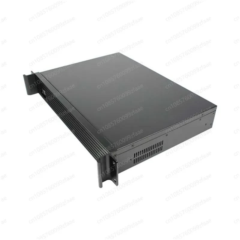 1.5U industrial control server chassis 300mm depth, support ATX main board and full height graphics card horizontal plug