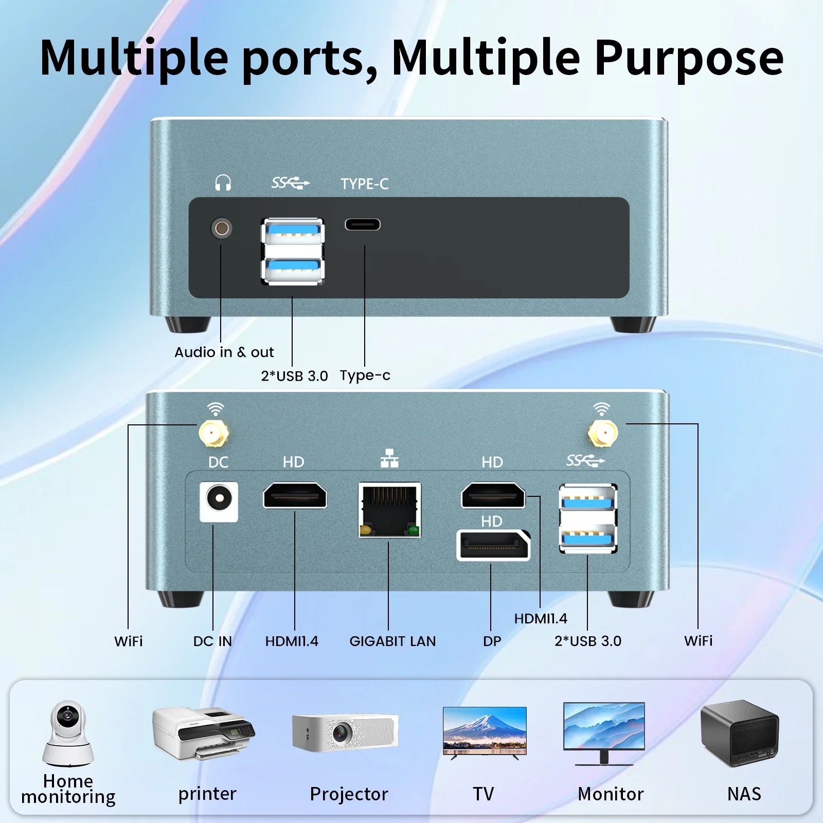 Msecore-Mini PC con pantalla Dual 4K, ordenador de escritorio con Wi-Fi 6e, Bluetooth 1,8, 8 núcleos, 4,0-5,1 GHz, 32 GB de RAM, 1T SSD, nuevo