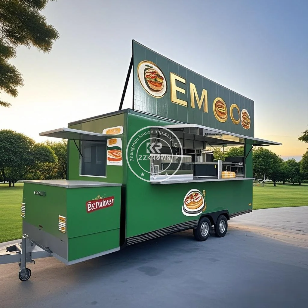 

NEW Europe Standard Food Truck Mobile Ice Cream Pizza Coffee Concession Trailer Food Cart