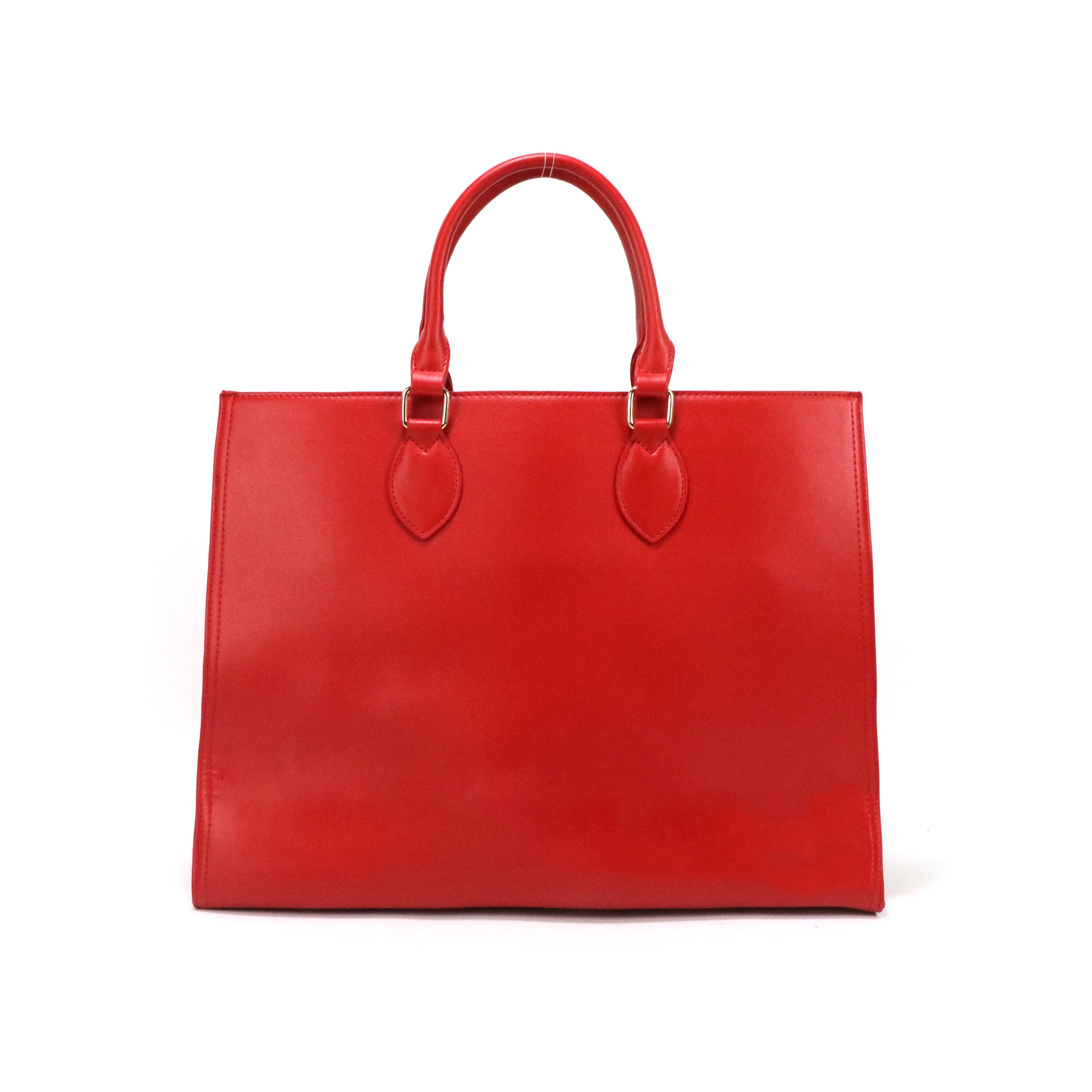 

Gorfia women's red PU leather crossbody bag large capacity trendy handbag work shopping travel fashion shoulder bag