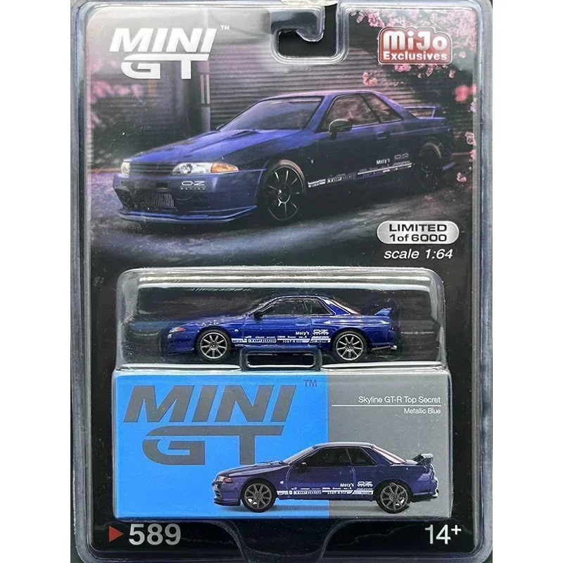 MINIGT 1:64 LBWK Skyline R32 DIVO F1 R34 Diecast Car Model Toys Over Plastic Packaging