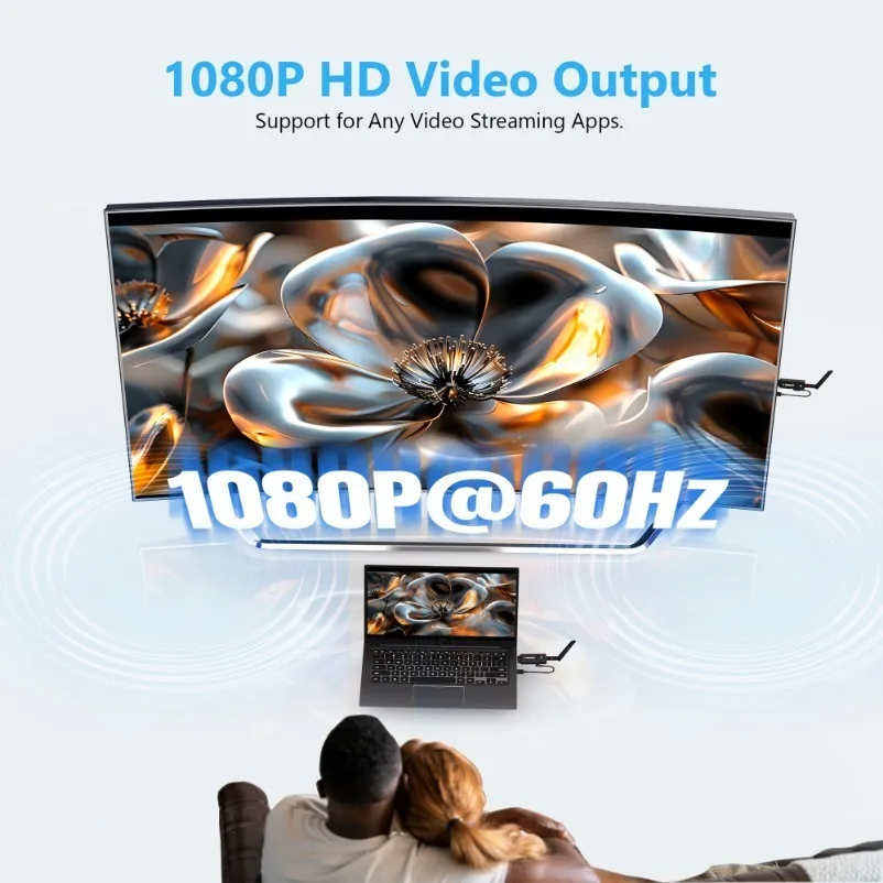 Pemancar dan penerima Video transmisi nirkabel 200M cermin layar kabel adaptor Extender kompatibel dengan HDMI untuk kamera PC TV