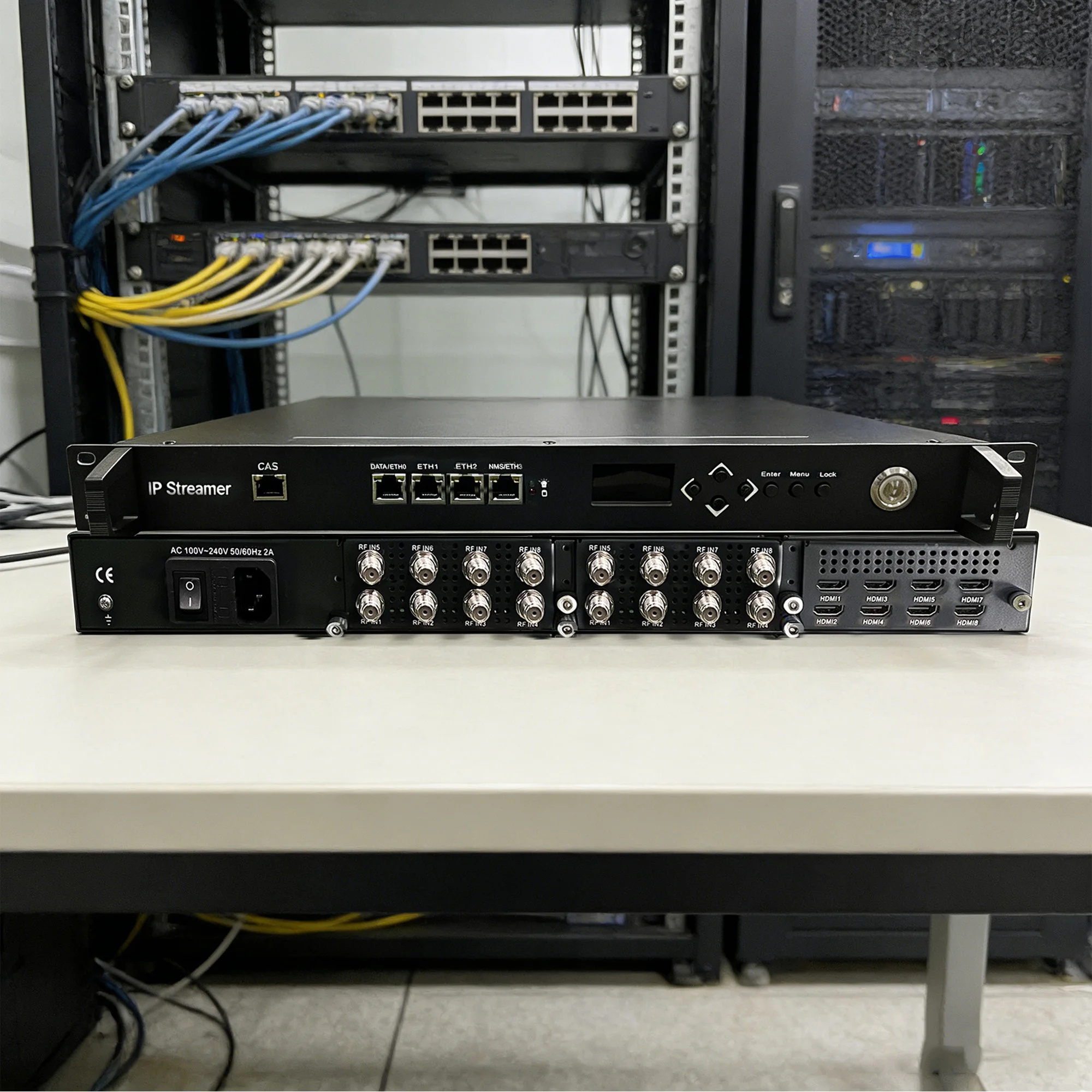 HD Encoder Tuner naar IPTV Streaming Server CI decoder IRD TV-systeem All-in-One NEP100 DVB-S2 DVB-T2 ISDBT ATSC HD-MI naar IPTV