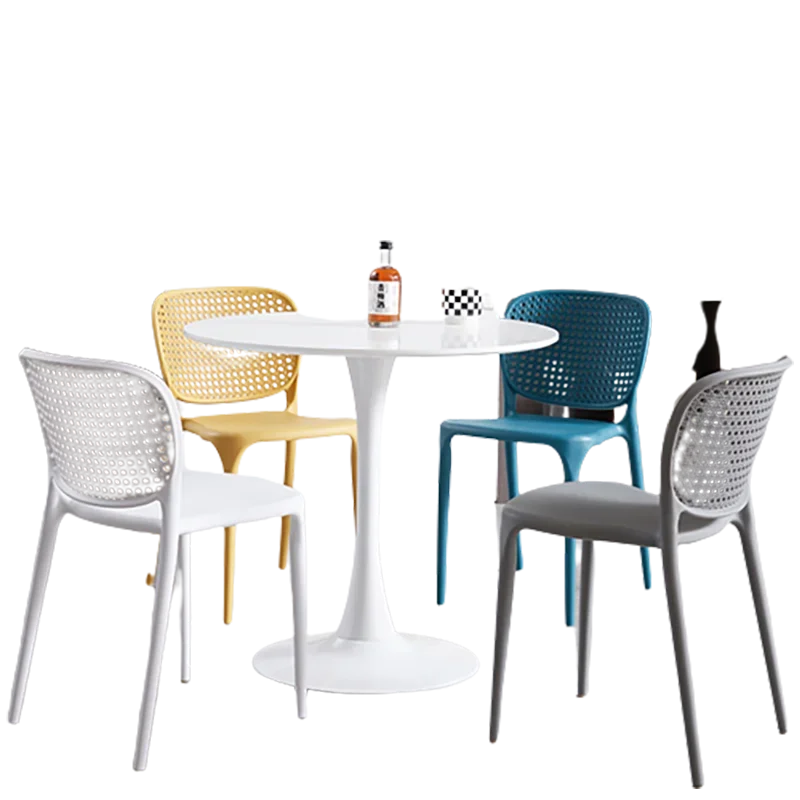 

Modern Beautiful Dining Chairs Plastic Kitchen European Home Dining Chairs Luxury Nordic Sillas Comedor Garden Furniture Sets