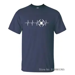 Neue Herzschlag Drone T Shirt Männer O-ansatz Hip-Hop Sommer Baumwolle Drone Pilot T-Shirts Mans Harajuku Kleidung Geschenk T camiseta