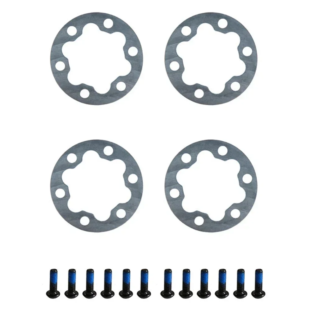 4PCS  Electric Bike Scooter Brake Gasket Spacer 2/5mm 6 Holes Disc Washer For E-Bike Cycling Brake Pads Accessories