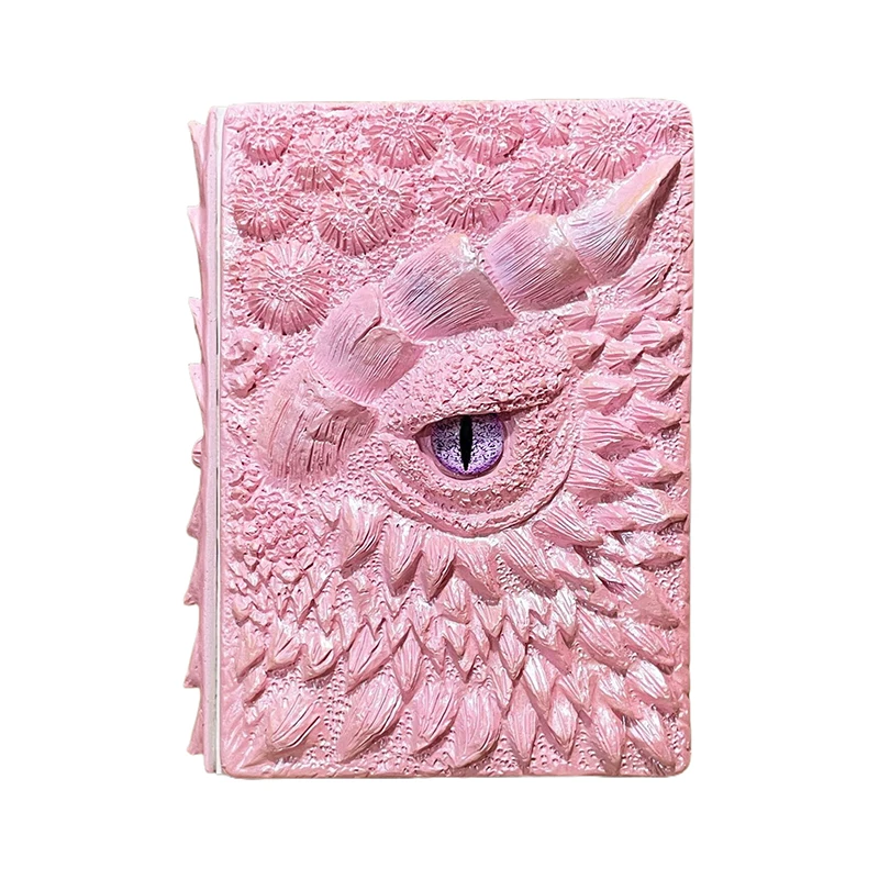 Fashion Vintage Dragon Embossed Resin Cover Travel Diary Notebook Travel Journal A5-Note Book Art 3D Relief Diary Book 1pcs