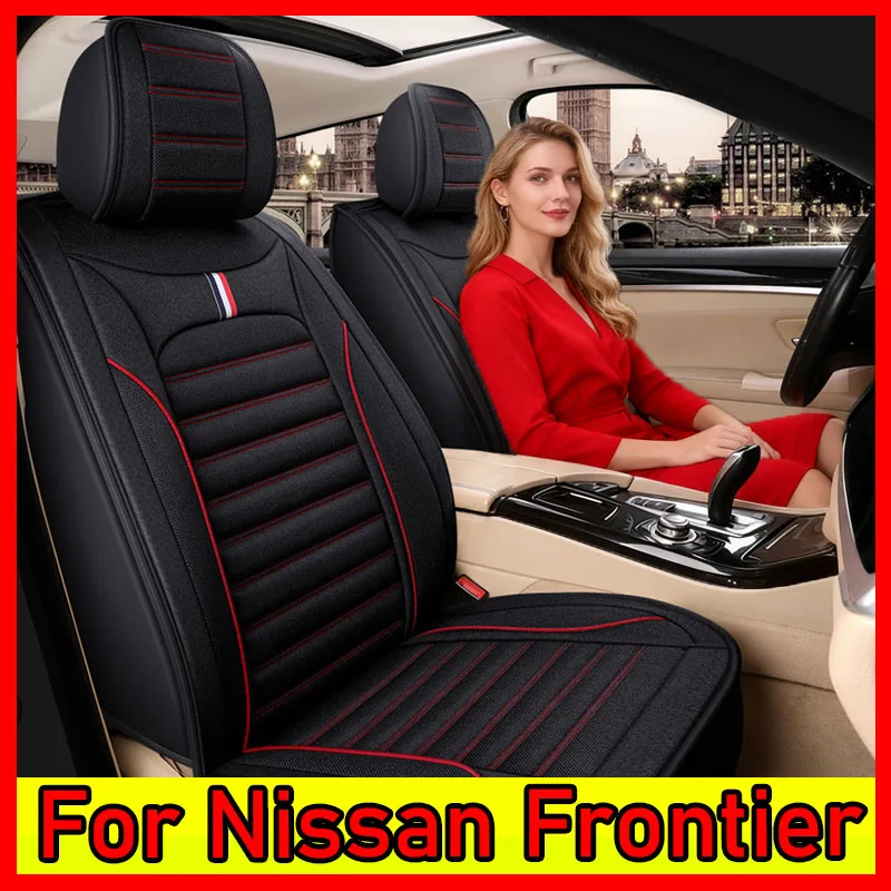 

For Nissan Frontier Car seat cover wear-resistant linen breathable comfortable full set of 5 seats fully wrapped seat cover