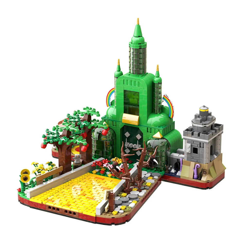 

MOC Creativity The Wizard Emerald City Building Blocks Model Wonderful ArchitectureBricks diy Assembled Toy Children Gift