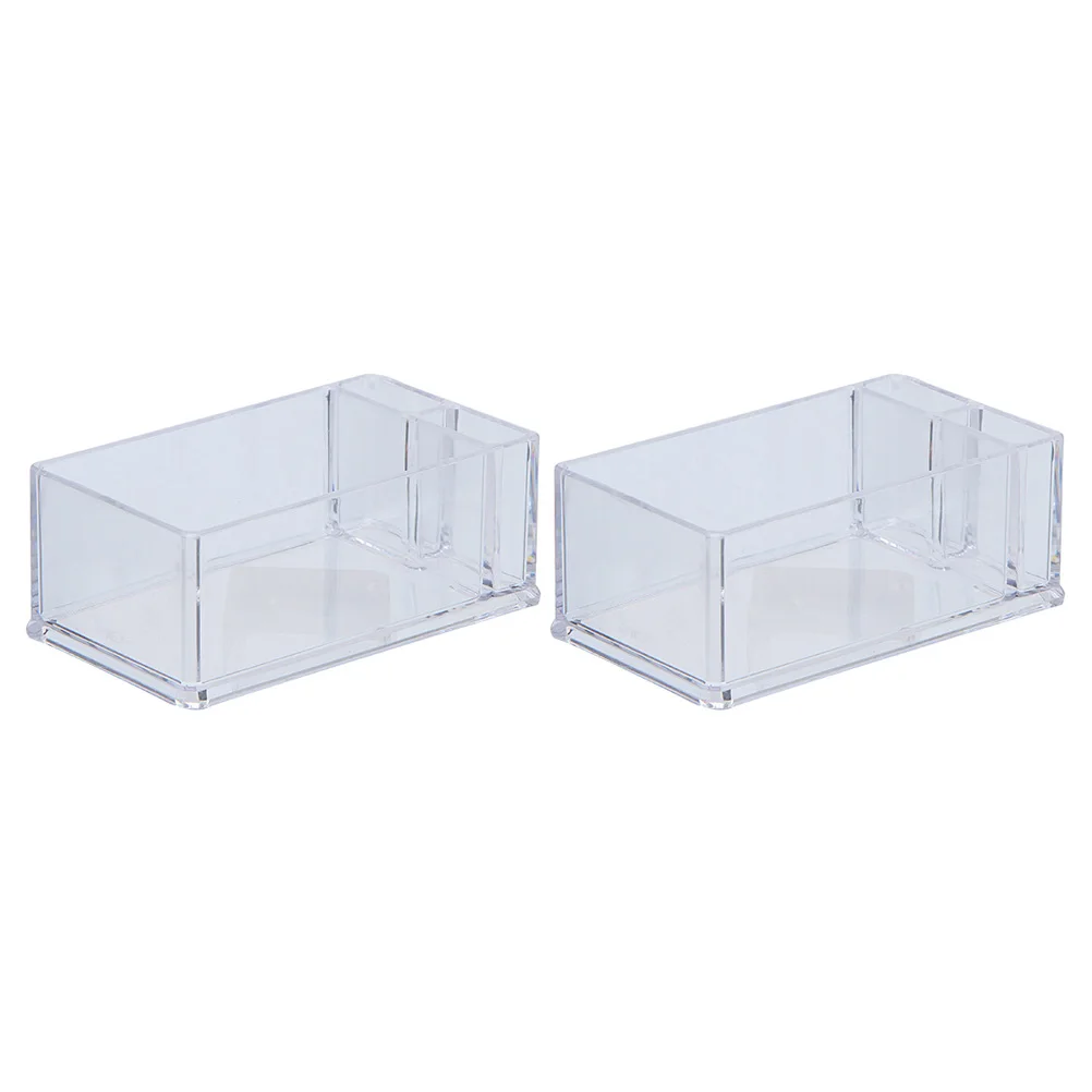 

2pcs Acrylic Napkin Holder Tissue Case Black Pepper Resistant Home Accessory Restaurant Storage Box Kitchen