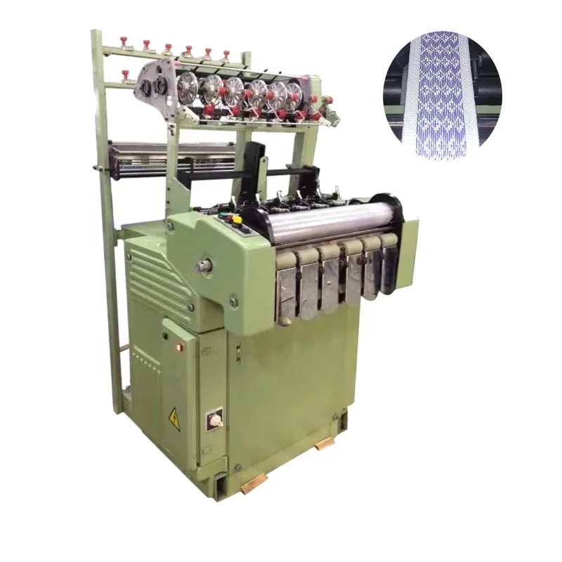 High Speed Textile Narrow Fabric Shuttleless  Looms Belt Webbing Lace Cotton Tape Weaving Machine