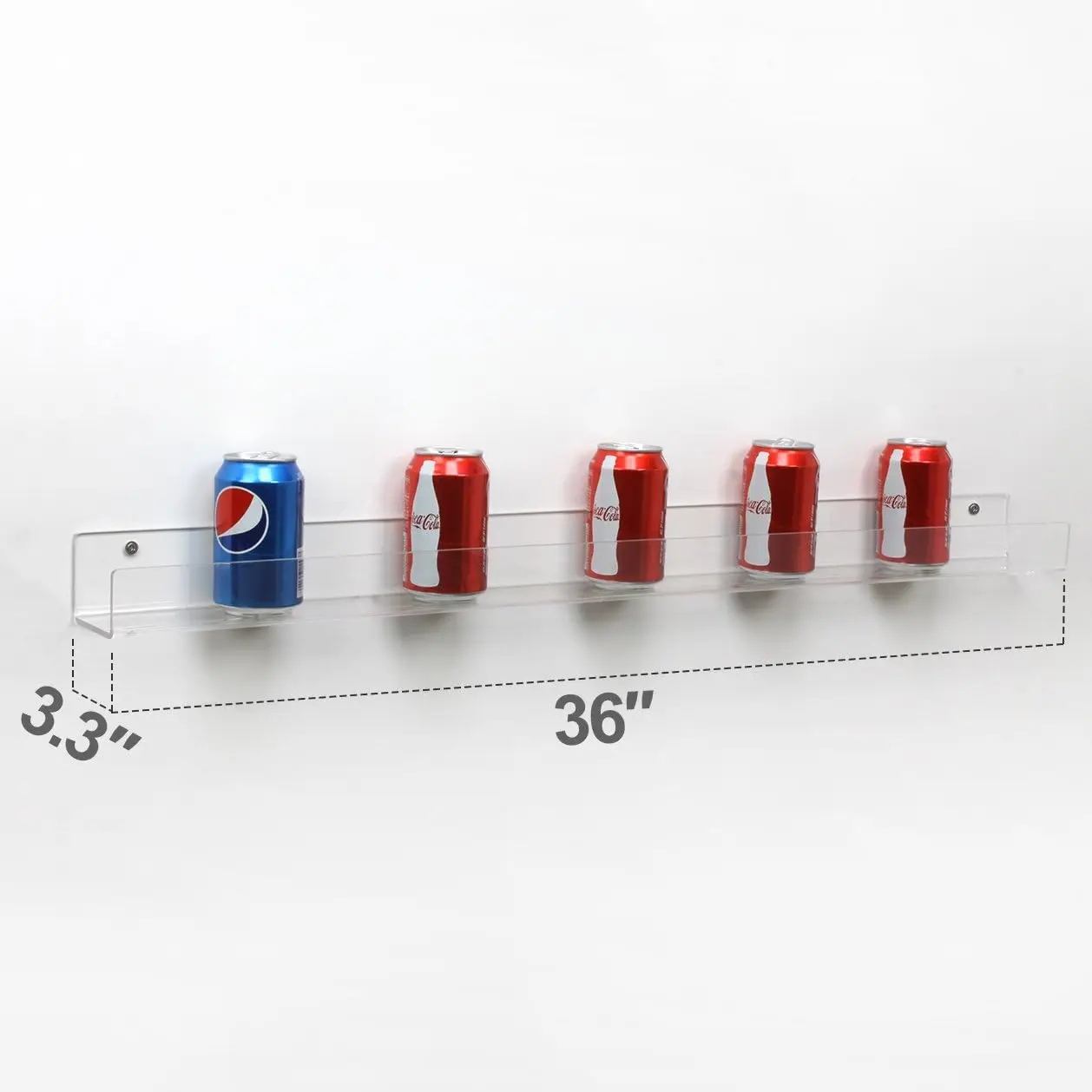 أرفف كتب عائمة من الأكريليك مقاس 36 بوصة للأطفال، عبوتان، أرفف حائط كبيرة جدًا لمجموعات الكتب #3