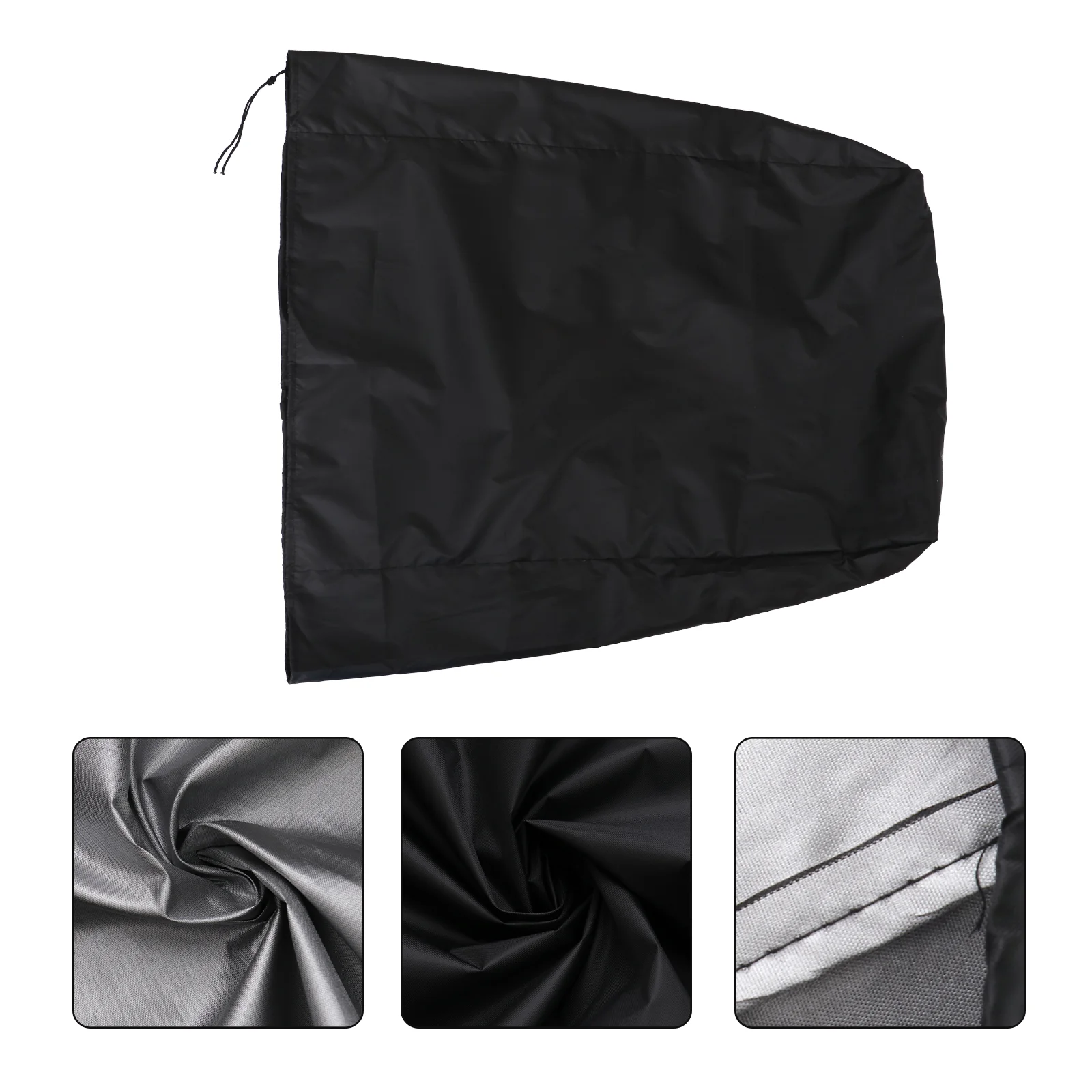 

Foldable Chairs Cover Outdoor Seat Folding Protective Dust Water Proof Black for