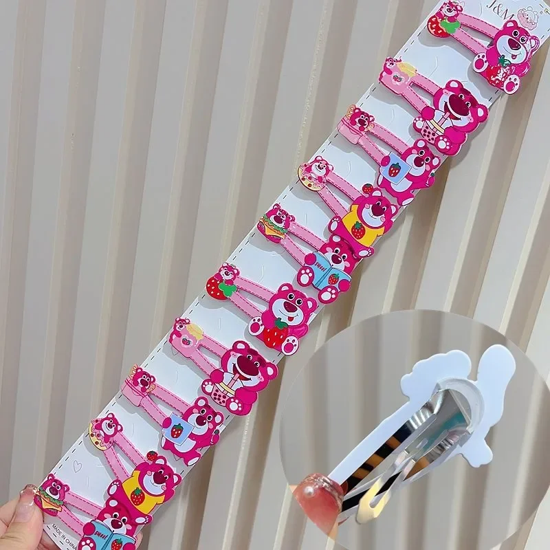 Sanrio Acrylic Folding Clip Cartoon Big BB Clip Stitch Kuromi Hair Clip Broken Hair Side Clip Headpiece Hair Accessories