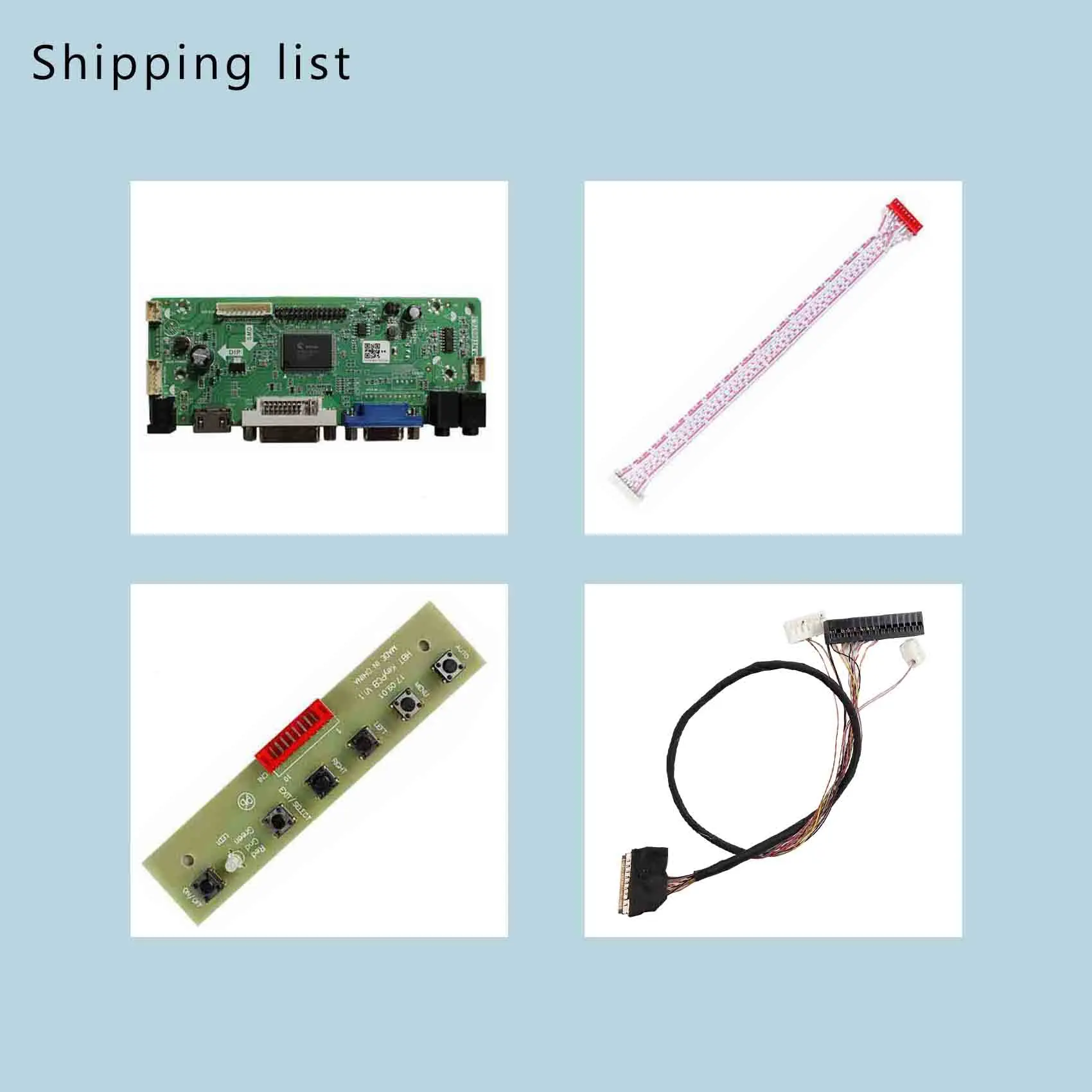 ユニバーサルLCDコントローラーボード,HD mi,vga,dvi,8.9インチ,b089aw01,n089l6,lp089ws1