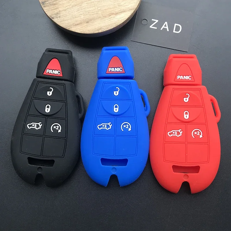 Silikonowe etui klucza samochodowego etui na Jeep Grand Cherokee kompas patriota dla Fiat Chrysler 300 dla Dodge JCUV stylizacja samochodu Ddart