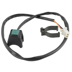 Universal Motorcycle Switch Red Push Button Horn Starter Dirt Bike  Dual Sport For 22mm Handlebar Mounted Bars