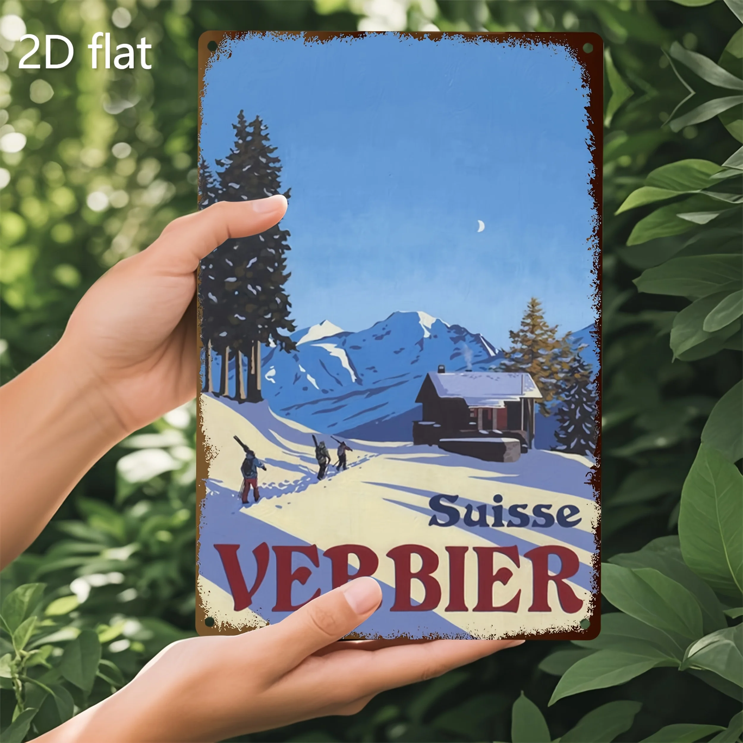 Weber Ski Resort Metal Wall Art - Weather Resistant Outdoor Indoor Decor Sign