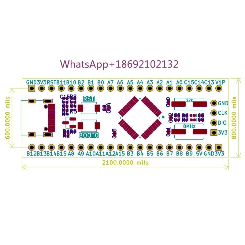 PY32F403C1DT6 Core Board Puran Semiconductor Development Board STM32F103C8T6 Minimum System CBT6