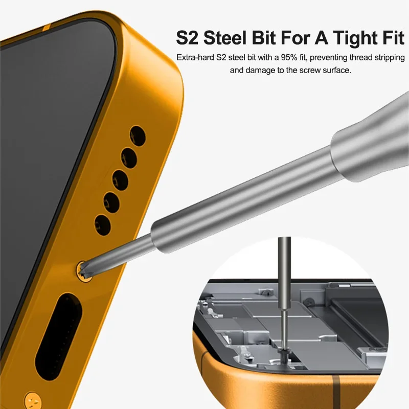 RELIFE RL-717 Rocket Head Screwdriver Extra-hard S2 Steel Bit Strong Magnetic Adsorption Precision Disassembly RepairScrewdriver