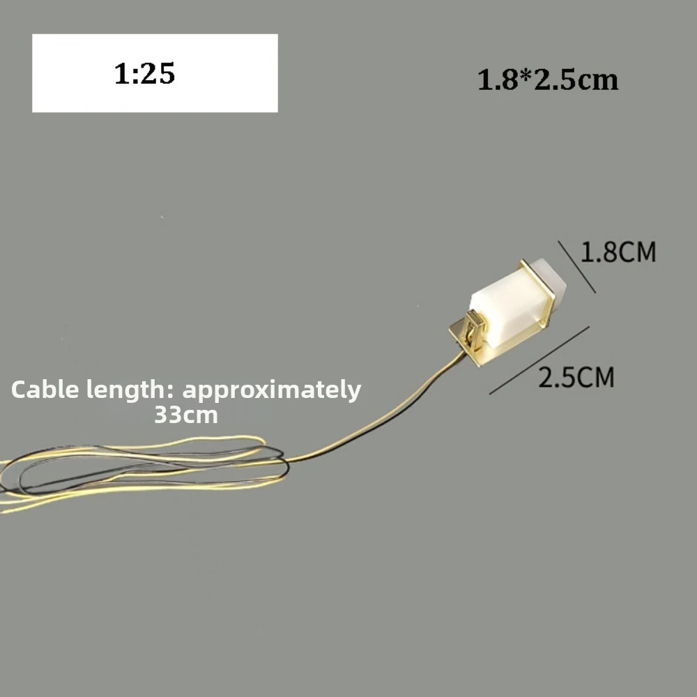 High Quality 1:20 1:25 Lighting Table Lamp Mini Plastic Floor Lamp Dollhouse Bedroom Lamp Children Gift