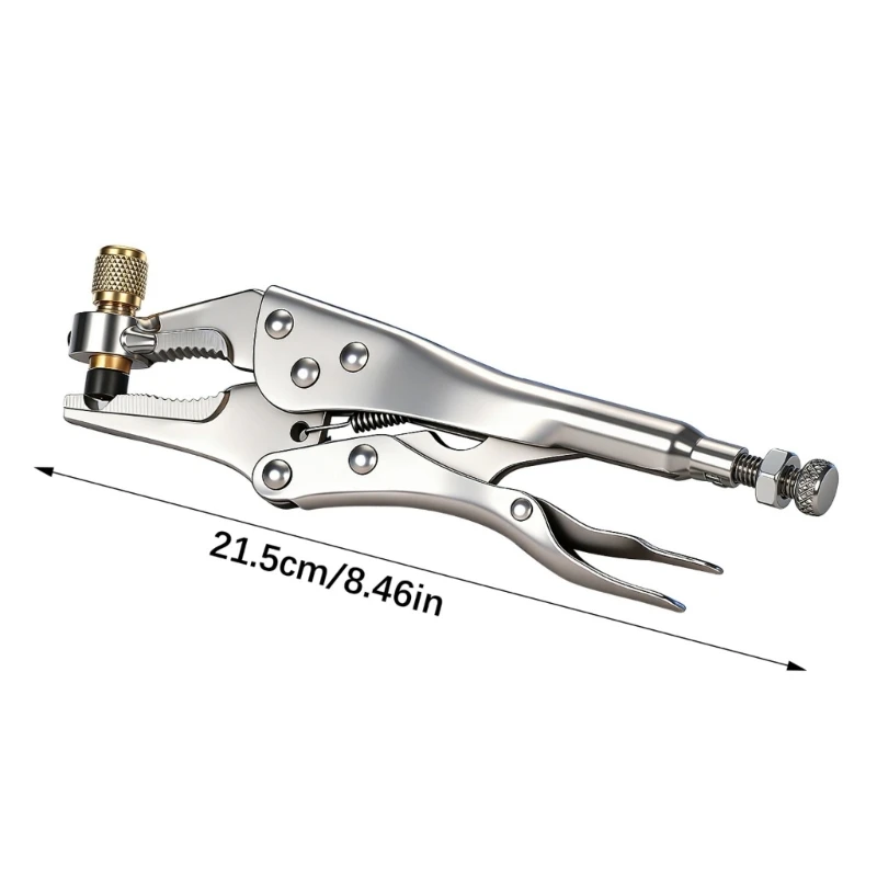 Air Conditioning Refrigeration Recovery Tool Refrigeration Recovery Pliers Refrigeration Tube Locking Plier for Locking