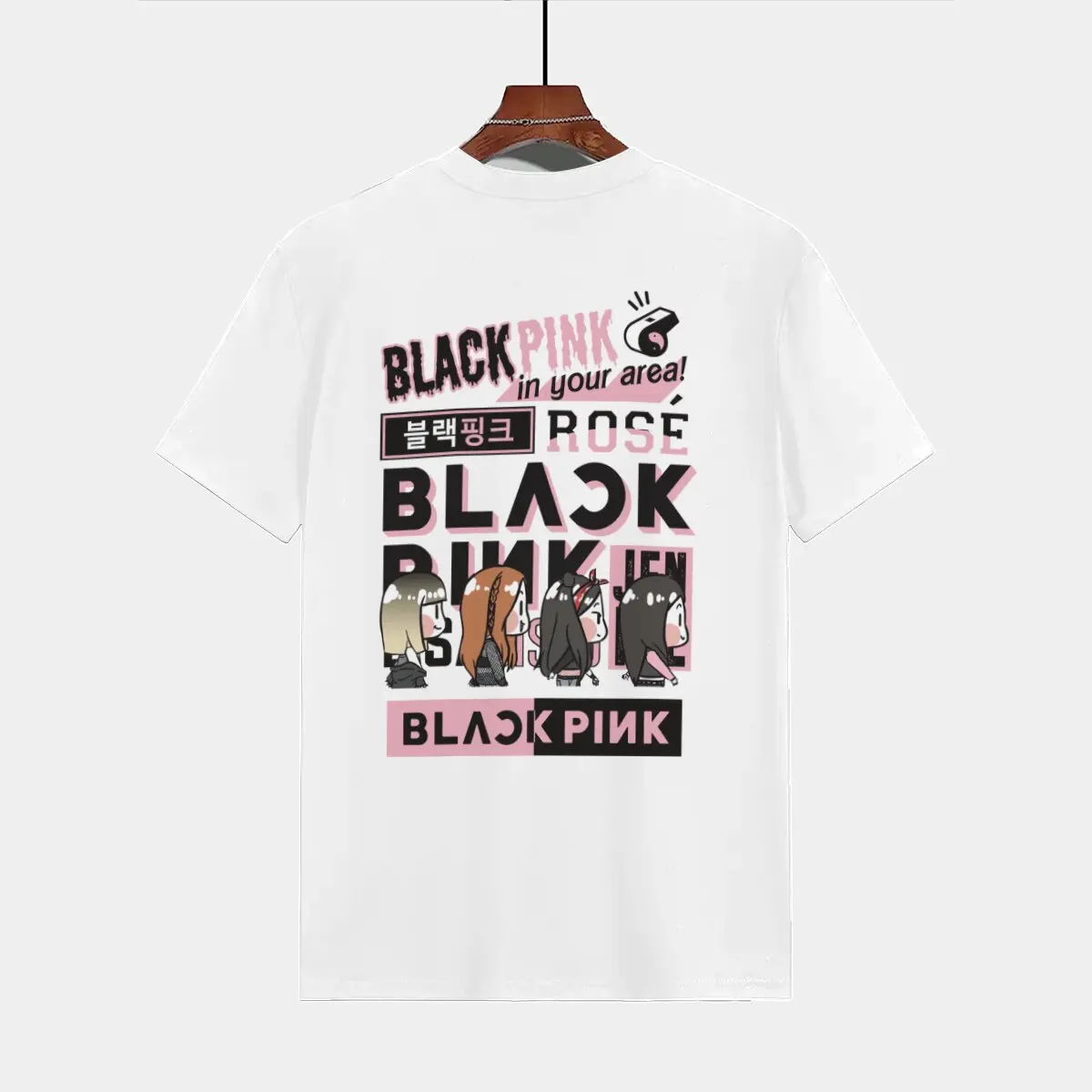 Cute Cartoon Kpop Girl Group B-Blackpink T-shirts men women casual t-shirts unisex streetwear