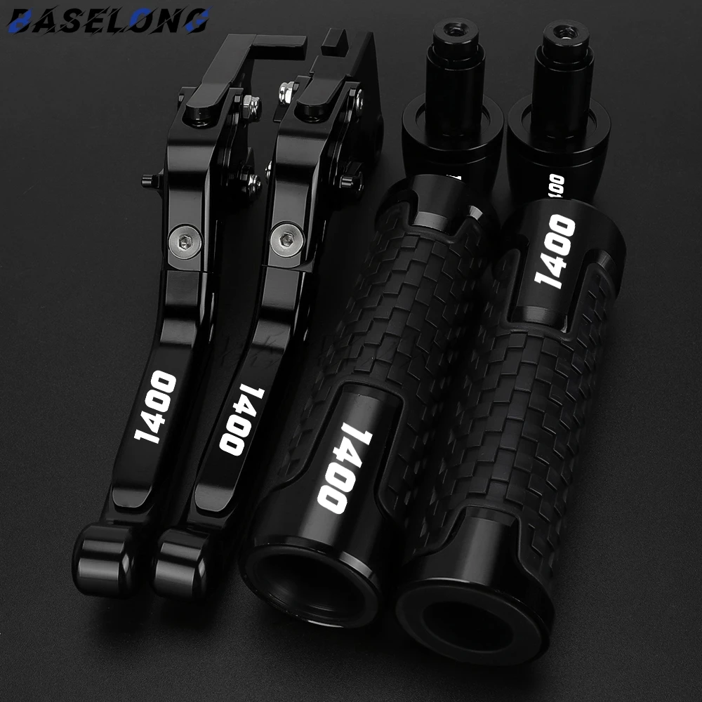 

For Suzuki GSX1400 GSX 1400 2001 2002 2003 2004 2005-2007 Motorcycle Adjustable Clutch Brake Levers Handle Bar End Grips Caps