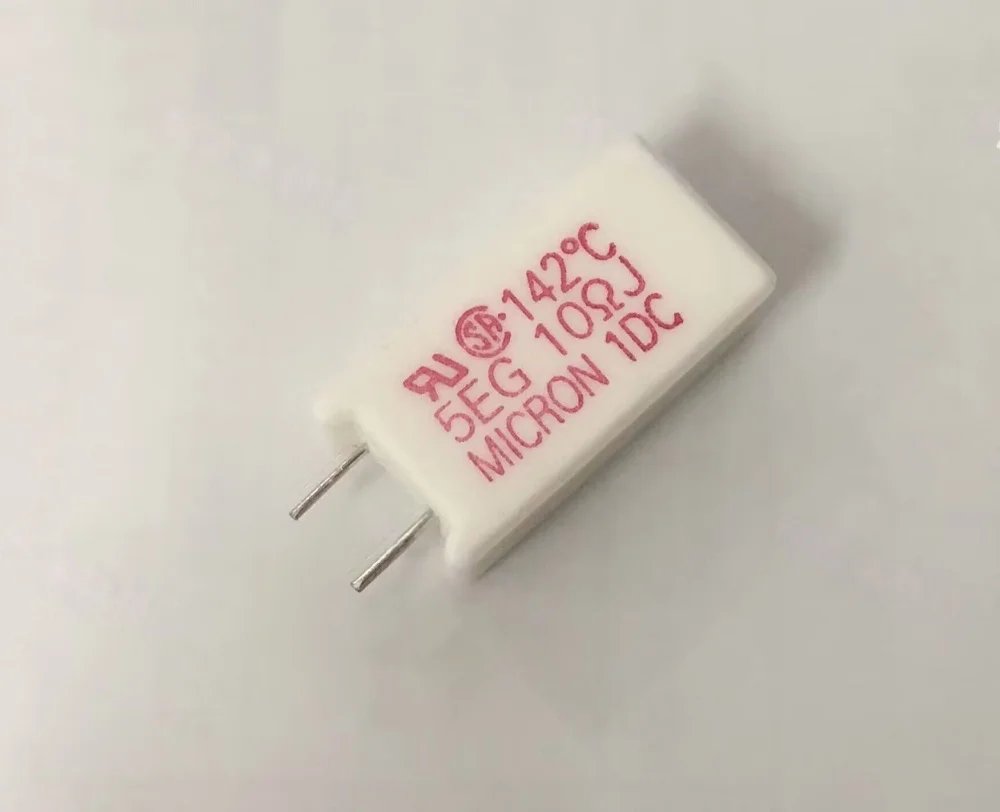 Cement resistor with temperature coefficient EG5 10ΩJ 5W 10R 5% 142℃ Janpa MICRON