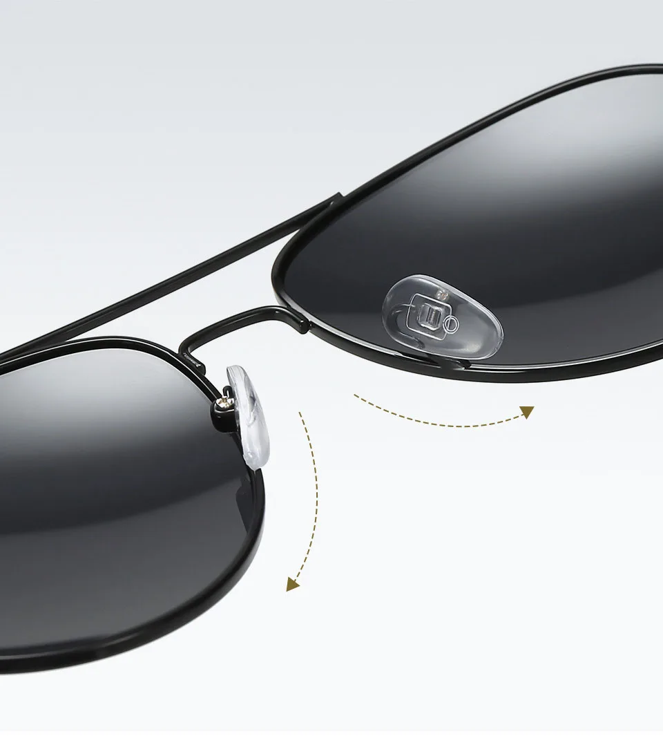 Legierung Pilot getönte Lesesonnenbrille Männer klassisch täglich schwarz fertig Presbyopie Brillen Outdoor Shade Brillen – Detail 17