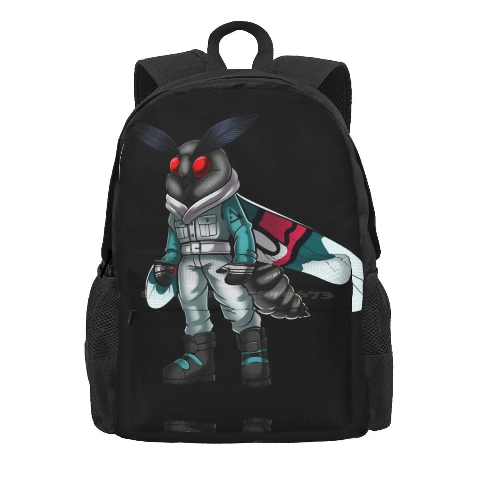 Share Winter: Mothman Hot Sale Schoolbag Backpack Fashion Bags Diversity Nonprofit Skiing Snowboarding Purpose Motivation