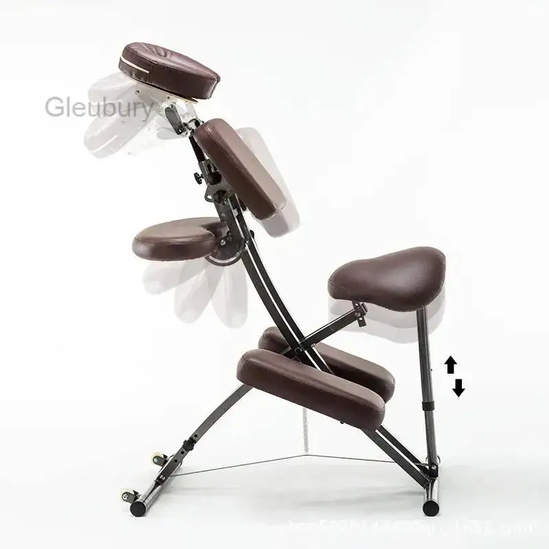 

Портативное массажное кресло для акупунктуры и гуаша, складное коммерческое массажное кресло, современная металлическая мебель, массажное кресло MHAMY