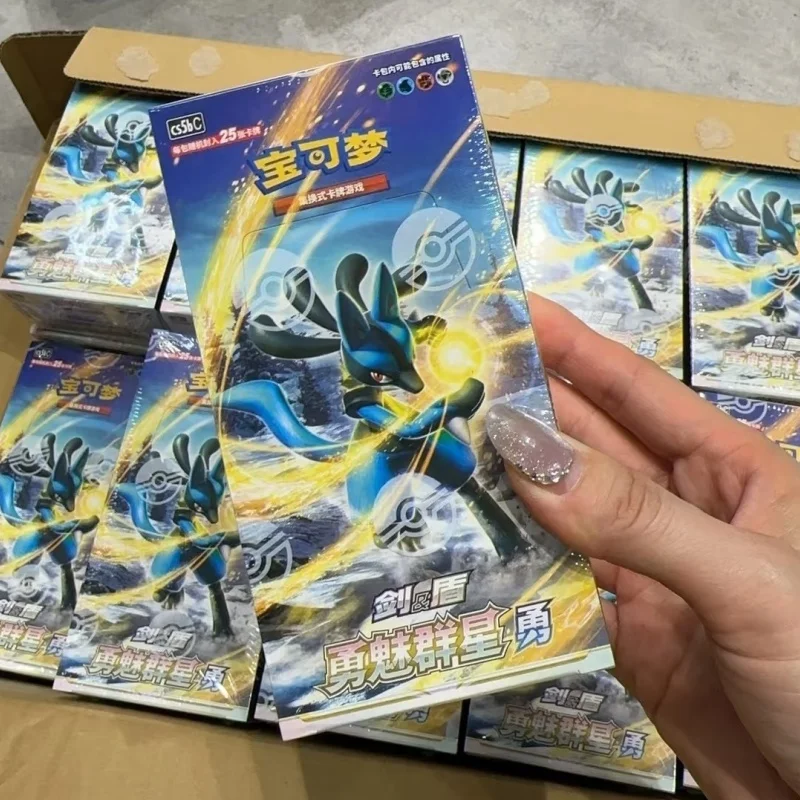 

In Stock Original PTCG PKM 7.0 Sword & Shield: Gallant Galaxy Serise Simplified Chinese Booster Decoration Surprise Cards Toys
