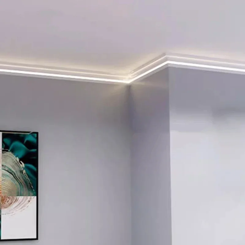 Top Corner Aluminum Profile Wall Washing Lights Gypsum Linear Lamp Reflector Profile Ceiling External Corner Bar Strip