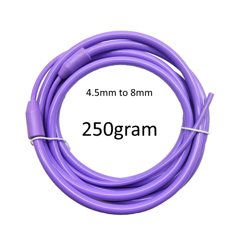 NEVERTOOLATE heavy diameter change rope TPU coating (anti cold and friction ) Steel cord jump rope spare parts accessories