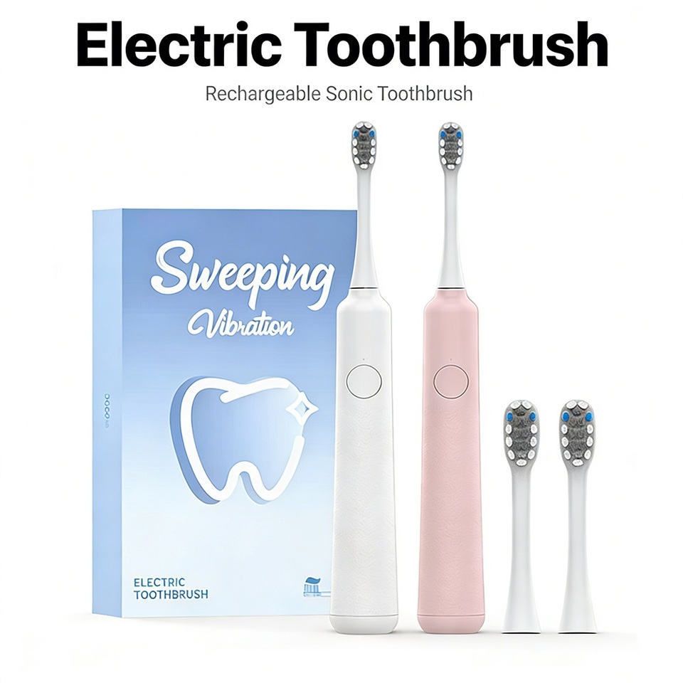  DOCOLAB Sonic Electric Toothbrush 3-Gear Vibration Rechargeable Waterproof Teeth Whitening Cleaning Personal Care Appliance 